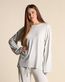 Maglia over in viscosa e lana