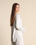 Maglia over in viscosa e lana