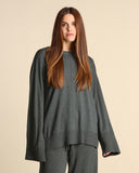 Maglia over in viscosa e lana