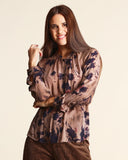 Camicia in georgette di viscosa