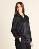 Camicia in satin di seta