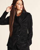 Giacca in velluto di cotone e viscosa