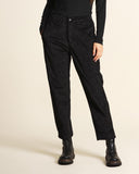 Pantaloni in velluto di cotone e viscosa