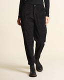 Pantaloni in velluto di cotone e viscosa