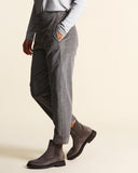 Pantaloni in velluto di cotone e viscosa