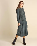 Gonna in velluto a coste