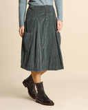 Gonna in velluto a coste