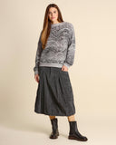 Gonna in velluto a coste