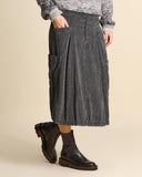 Gonna in velluto a coste