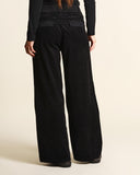 Pantaloni in velluto a coste di cotone e viscosa