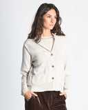 Giacca jacquard in maglia