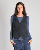 Gilet in viscosa e lana