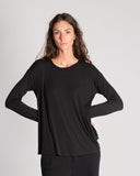 T shirt in jersey di modal stretch
