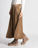 Gonna in velluto a coste