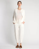 Pantaloni in viscosa e lino