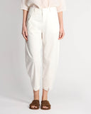 Pantaloni in viscosa e lino