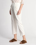 Pantaloni in viscosa e lino