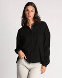 Camicia in viscosa, seta e cotone