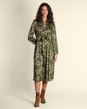 Abito in twill a fantasia