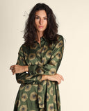 Abito in twill a fantasia