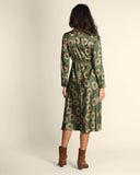 Abito in twill a fantasia