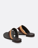 Sandali in pelle intrecciata