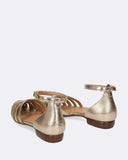 Ballerine in pelle laminata