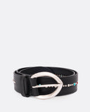 Cintura in cuoio con borchie