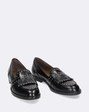 Mocassini in pelle con borchie