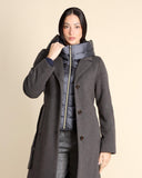 Cappotto imbottito in panno soft