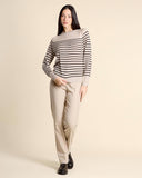 Maglia in misto lana a righe