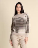 Maglia in misto lana a righe