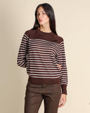 Maglia in misto lana a righe