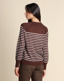 Maglia in misto lana a righe