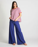 Pantaloni in lino e viscosa