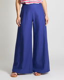 Pantaloni in lino e viscosa