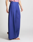 Linen and viscose trousers