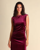 Abito in jersey di velluto