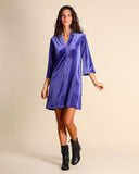 Abito in jersey di velluto