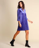 Abito in jersey di velluto