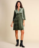 Abito in jersey di velluto stretch