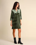 Abito in jersey di velluto stretch