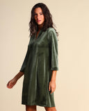 Abito in jersey di velluto stretch