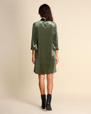 Abito in jersey di velluto stretch