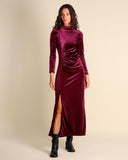 Abito in jersey di velluto