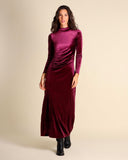 Abito in jersey di velluto