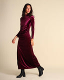 Abito in jersey di velluto