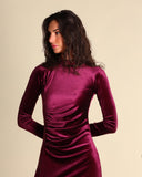 Abito in jersey di velluto