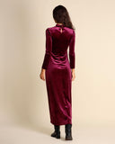 Abito in jersey di velluto