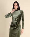 Abito in jersey di velluto